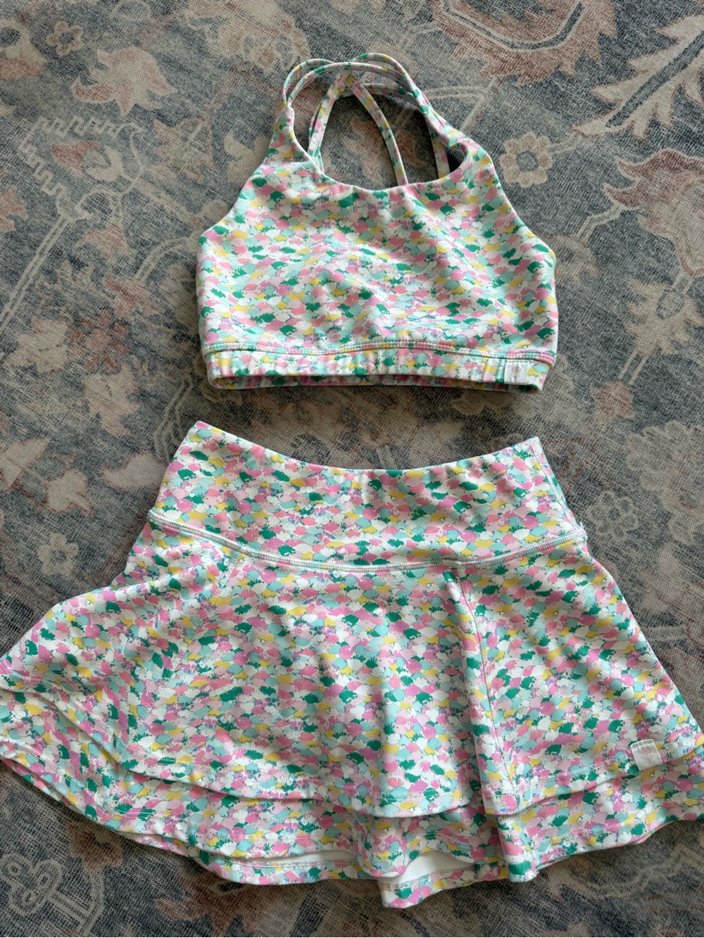 SweetHoney Size 10Y Athletic Skort and Sports Bra